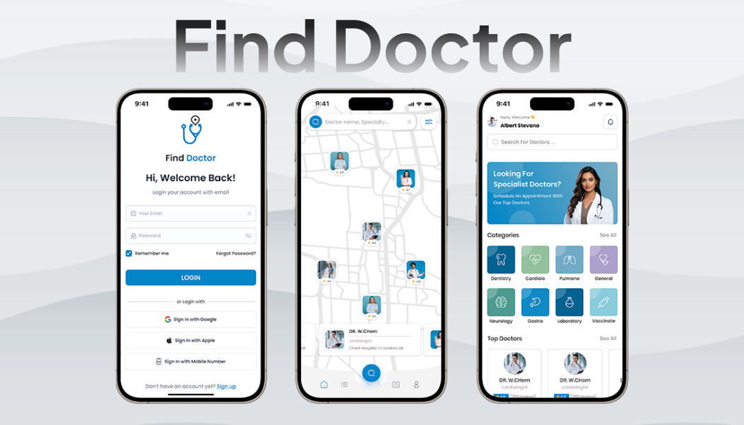 Find Doctor Healthcare App - UX Case Study