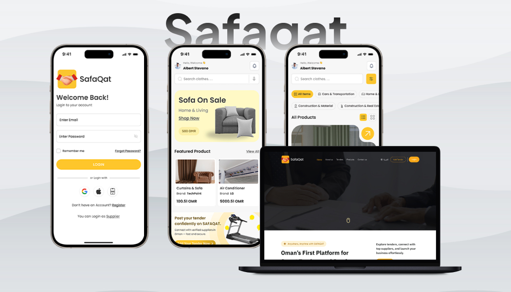 Safaqat E-Commerce Website and Mobile App - UX Case Study